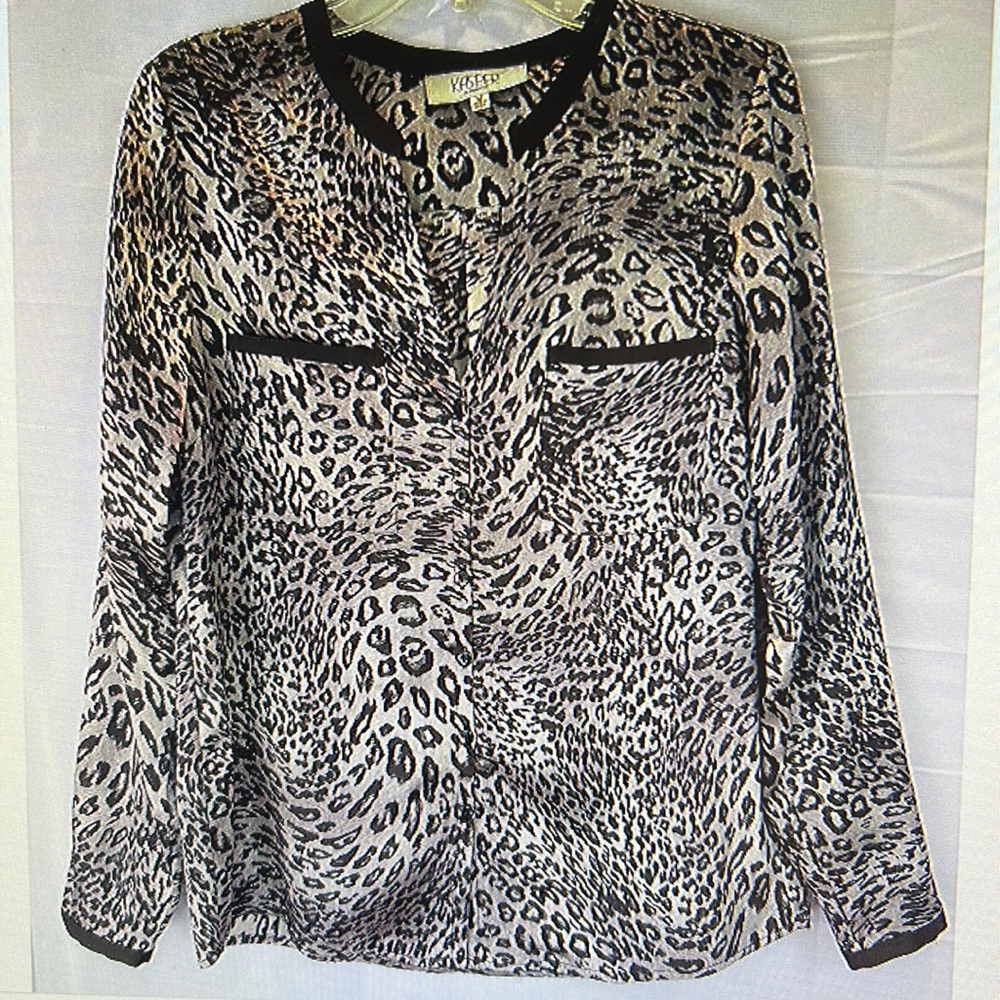 kasper separate cheetah  black print size extra large